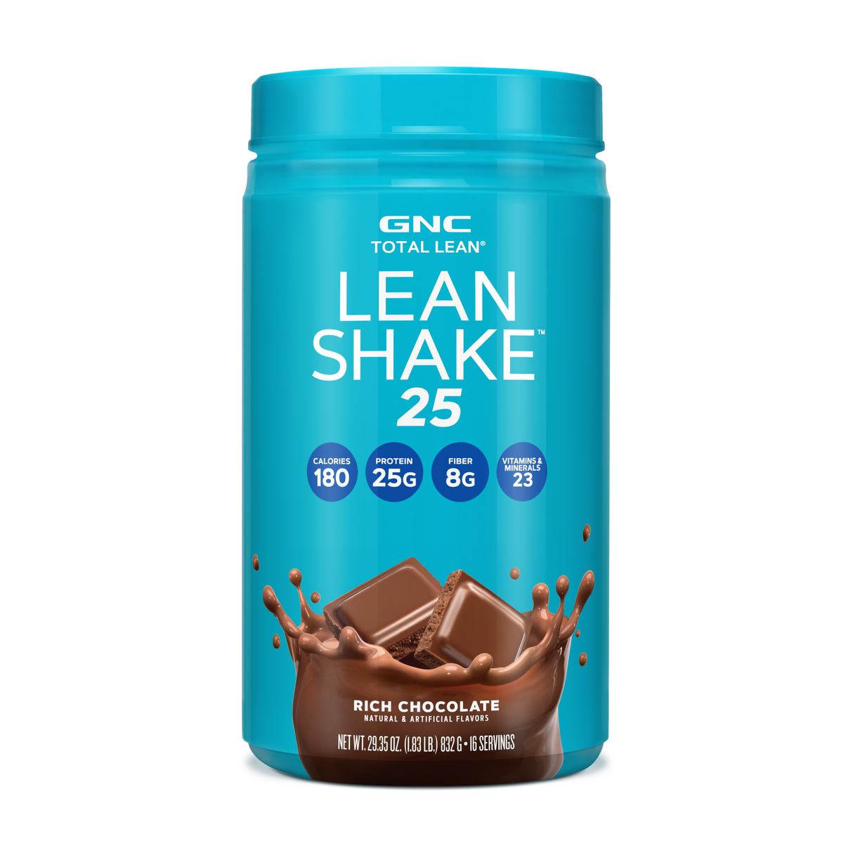 GNC TOTAL LEAN- LEAN SHAKE CHOCOLATE, 16 SRVS (1.83 LBS)