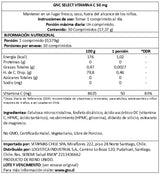 GNC SELECT - VITAMIN C 50 MG, 30 COMP.