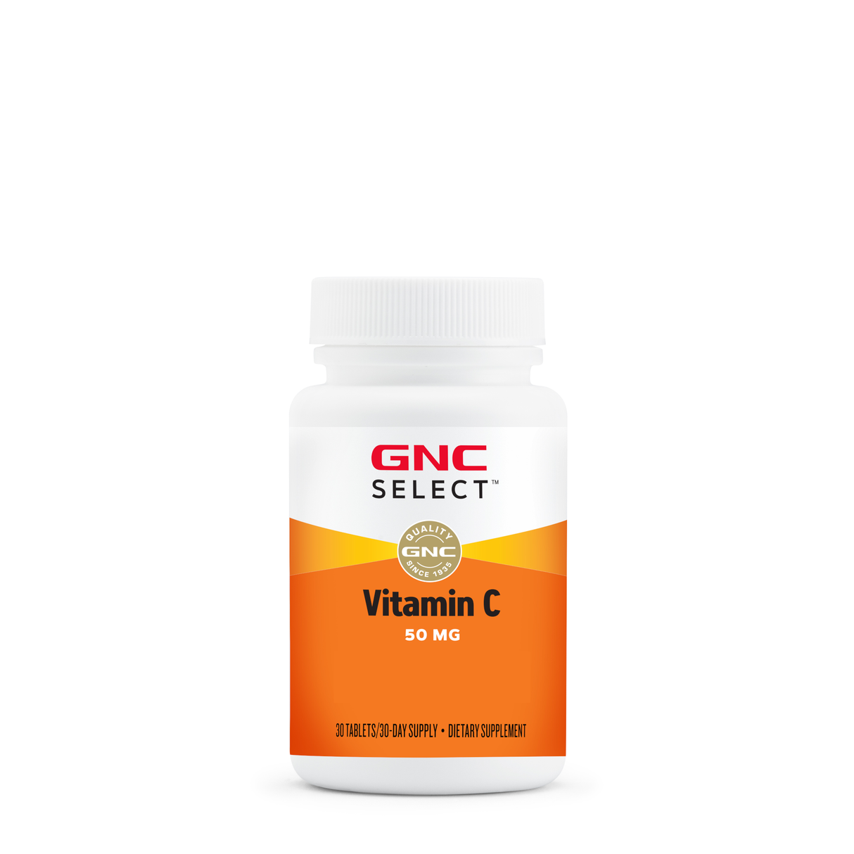 GNC SELECT - VITAMIN C 50 MG, 30 COMP.