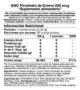 GNC - PICOLINATO DE CROMO 200 MCG, 90 COMPRIMIDOS